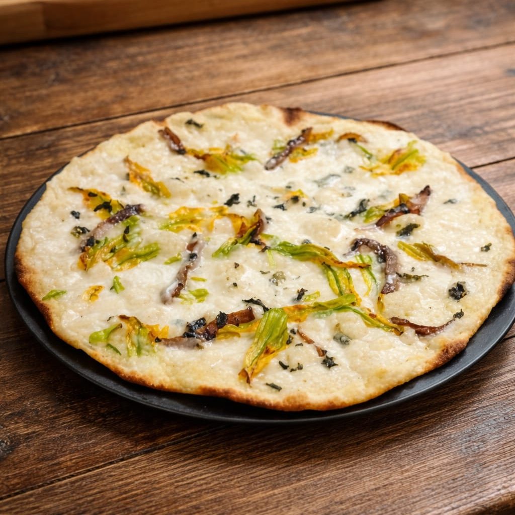 PIZZA FIORI & ALICI VEGANA PRODUTTORE PIERMATTEI