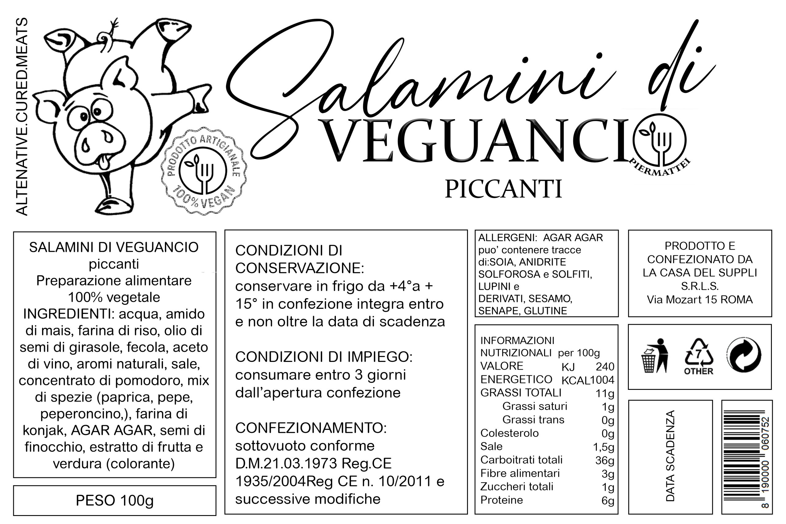 SALAMINI DI VEGUANCIO Piccanti - immagine 2