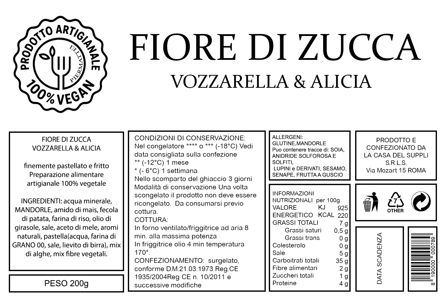 Vegan Fiore Vozzarella & Alicia (2pz) - immagine 2