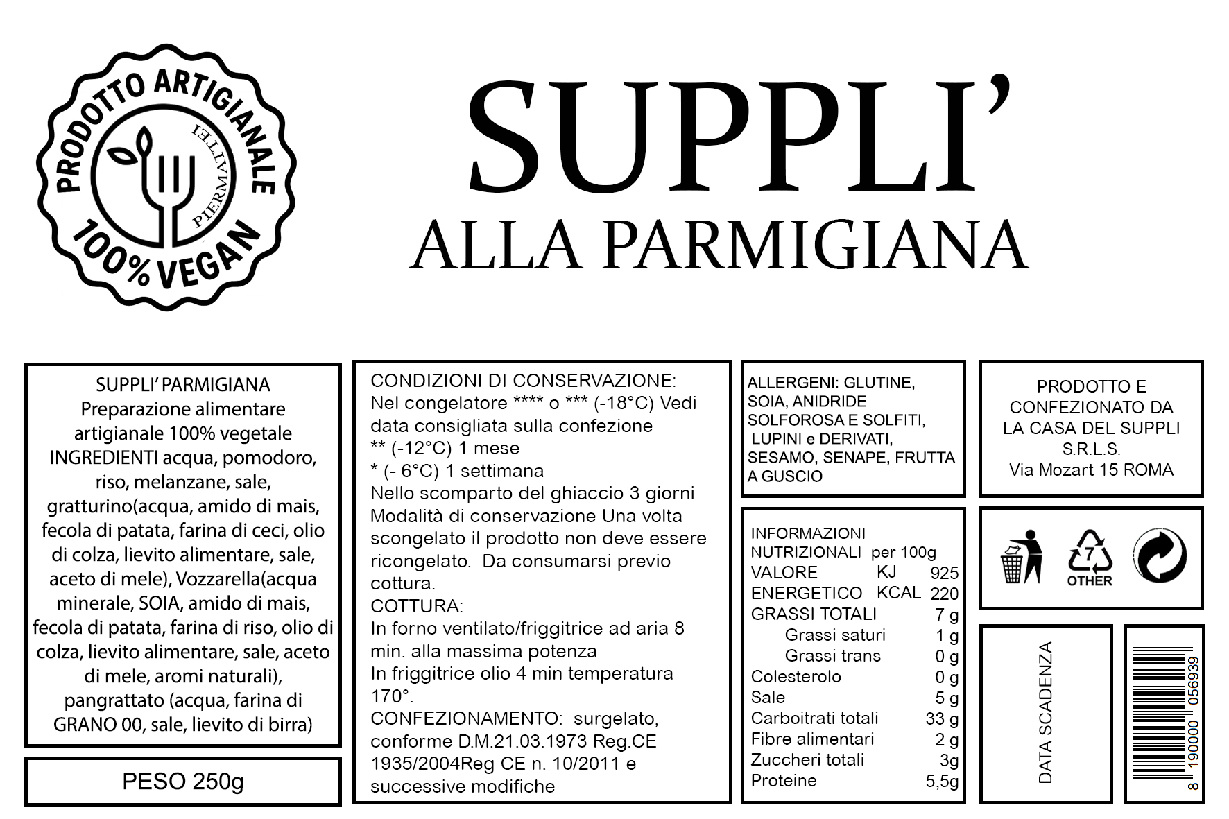 VEGAN Supplì parmigiana (2pz) - immagine 2